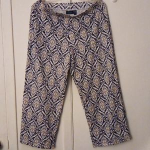 Denim & Co Beach Pull On Crop Pants